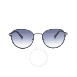 Blue Gradient Oval Mens Sunglasses