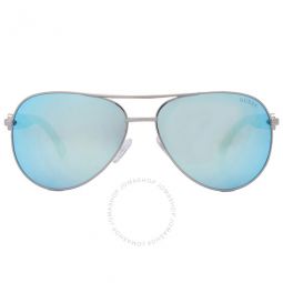 Blue Mirror Pilot Ladies Sunglasses