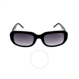 Gradient Smoke Rectangular Ladies Sunglasses