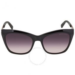 Gradient or Mirrored Violet Square Ladies Sunglasses