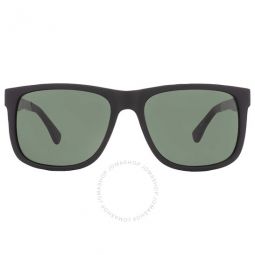 Green Rectangular Mens Sunglasses