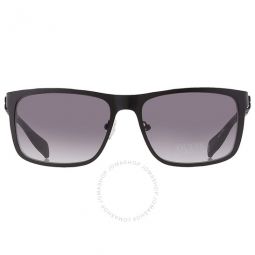 Smoke Gradient Rectangular Mens Sunglasses