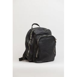 Leather Backpack - Black