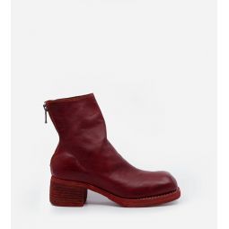 Back Zip Boot - Red