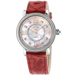 Marsala Mother of Pearl Dial Ladies Watch