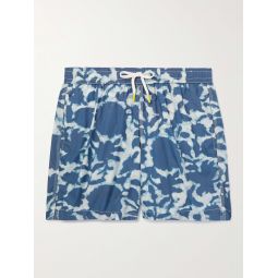 Slim-Fit Mid-Length Printed Swim Shorts