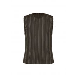 TWEED PLEATS VEST