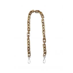 SQUARED CHAIN HANDLE - BROWN