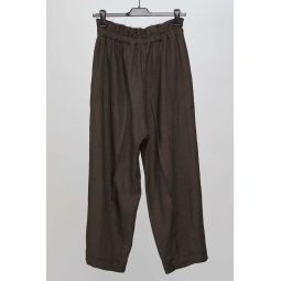 Linen Pince Pants - Brown