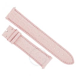 20 MM Matte Pink Alligator Leather Strap