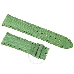 20 MM Matte Lime Green Alligator Leather Strap