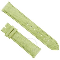 18 MM Shiny Lime Lizard Leather Strap