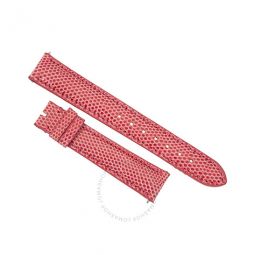 16 MM Shiny Hot Pink Lizard Leather Strap