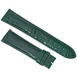 21 MM Shiny Green Alligator Leather Strap