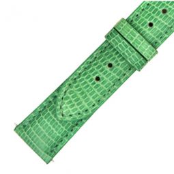 21 MM Matte Pastel Green Lizard Leather Strap