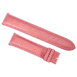 20 MM Shiny Rose Pink Lizard Leather Strap