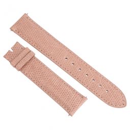 20 MM Shiny Pink Lizard Leather Strap