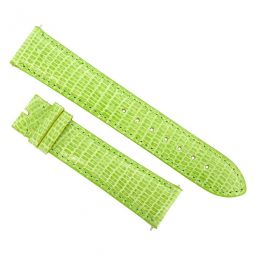 20 MM Shiny Lime Lizard Leather Strap