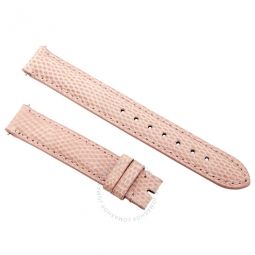 14 MM Shiny Pink Lizard Leather Strap