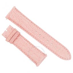 20 MM Matte Pink Alligator Leather Strap