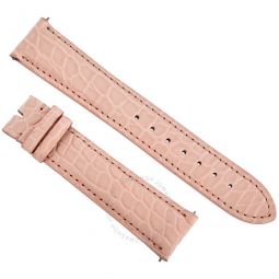 21 MM Matte Pink Alligator Leather Strap