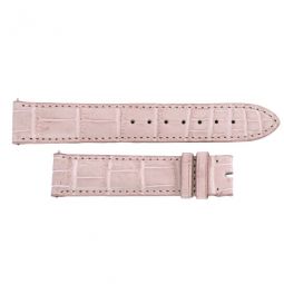 Light Pink 19 MM Alligator Leather Strap
