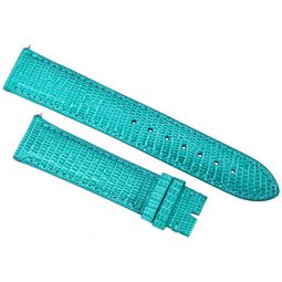 20 MM Shiny Teal Lizard Leather Strap