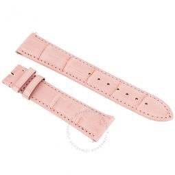 Light Pink 21 MM Alligator Leather Strap