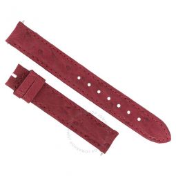 Bougainvillea Pink 14 MM Ostrich Leather Strap