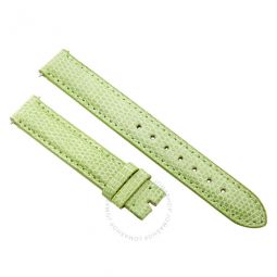 14 MM Shiny Lime Lizard Leather Strap