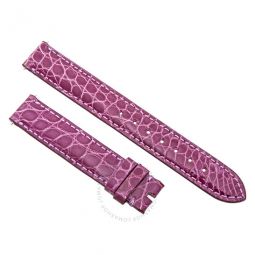 14 MM Purple Alligator Leather Strap