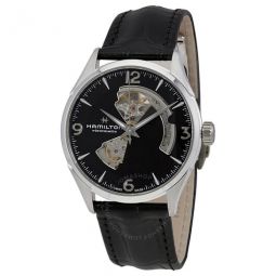 Jazzmaster Automatic Open Heart Black Dial Mens Watch