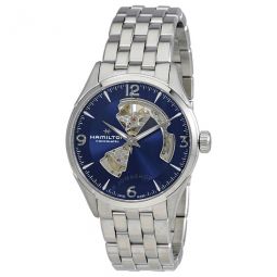 Jazzmaster Automatic Open Heart Blue Dial Mens Watch