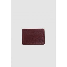 Slim And Flat Card Holder - Burgundy