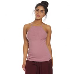 Hard Tail Mitered Low V-Back Yoga Support Tank
