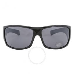 Smoke Mirror Wrap Mens Sunglasses