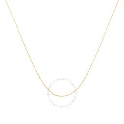 Solid 10k Yellow Gold 0.5MM Rope Chain Necklace. Unisex Chain - Size 20 Inches