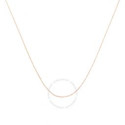 Solid 10k Rose Gold 0.5MM Rope Chain Necklace. Unisex Chain - Size 16 Inches