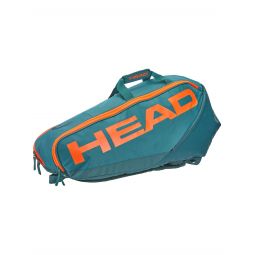 Head Pro Racquet Bag M Cyan/Orange