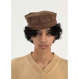 Paneled Hat - Brown