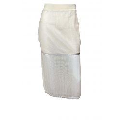 Open Rope Mesh Skirt - Ivory