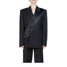 Virgin Wool Tuxedo Car Blazer