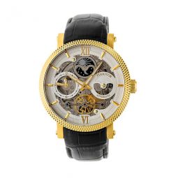 Aries Automatic Day and Night Silver Dial Mens Watch