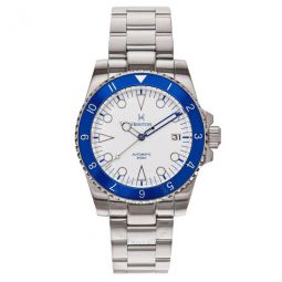 Luciano Automatic White Dial Mens Watch