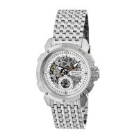 Carter Silver Skeleton Dial Stainless Steel Mens Watch