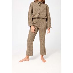 Jasabi Check Trousers - Beige