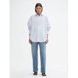 Classic Cotton Shirt - Blue Stripe