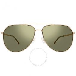 Gold Mirror Pilot Mens Sunglasses