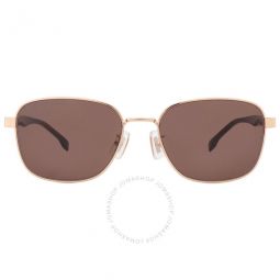 Brown Square Mens Sunglasses