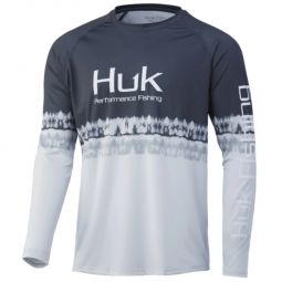 Huk Salt Stripe Pursuit Long Sleeve Shirt - Mens